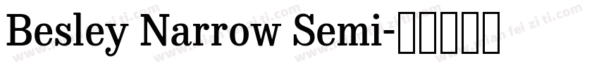 Besley Narrow Semi字体转换